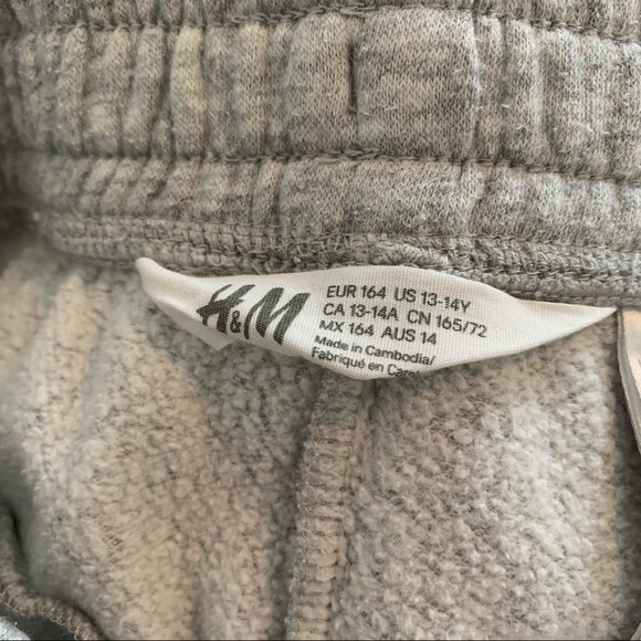 H&M boys grey sweatpants with pockets size 13-14Y - Picture 5 of 6